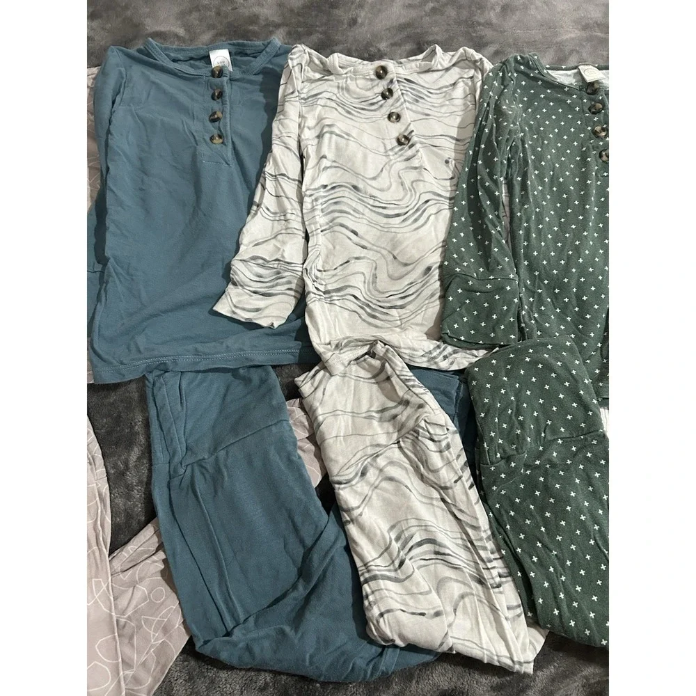 Lot Of 4 Lou Lou Bamboo Pjs Size 2t